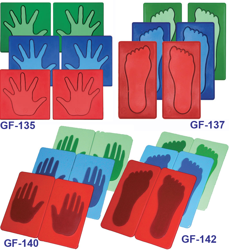 The American Gym Poly Pads Hands/Feet, Preschool, PolyPadsHF