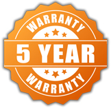 5 Year Warranty