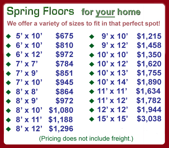 Home Spring Floor Pricing