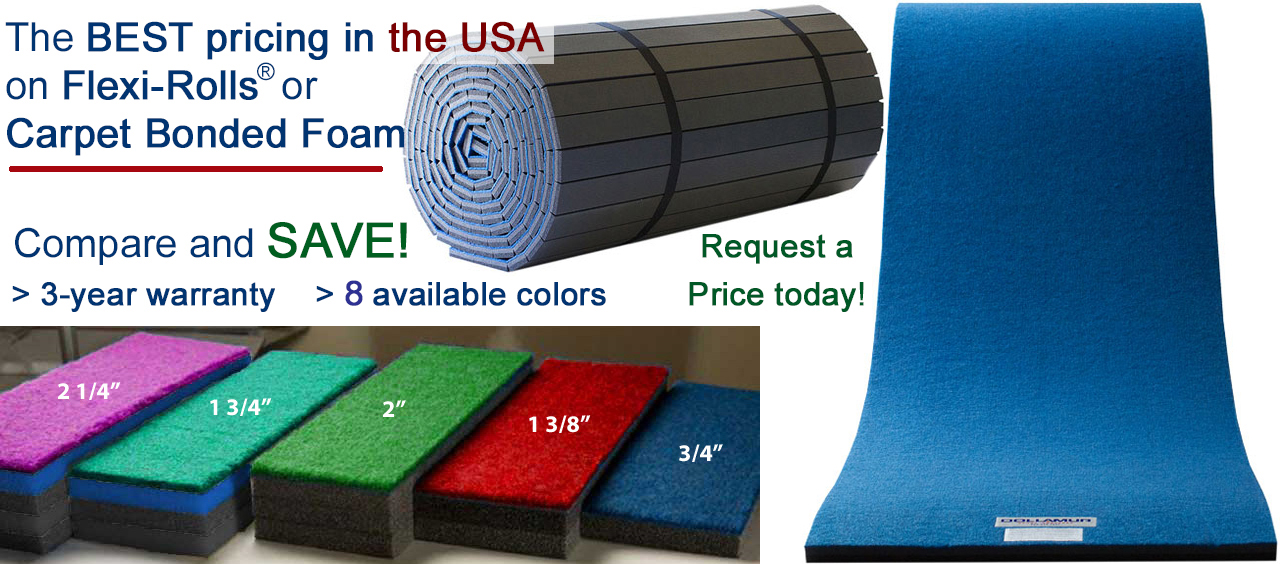 2 Inch Foam Bonded Carpet - Springboards And More