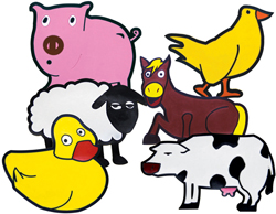 Poly Pads - Farm Animals